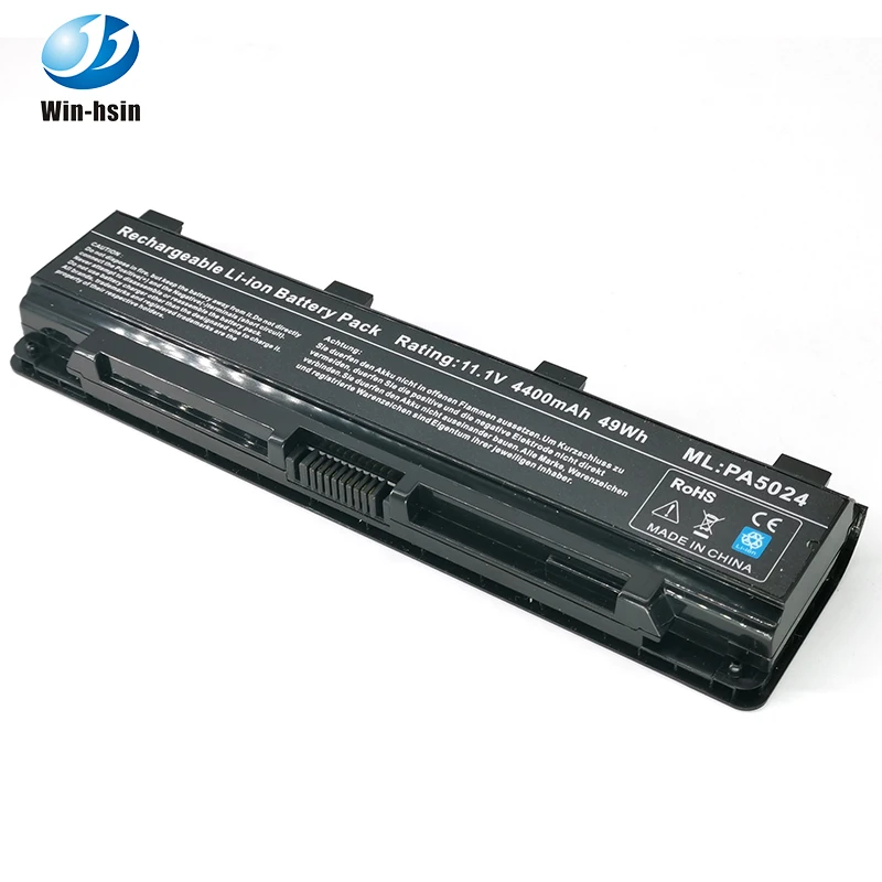 

OEM laptop battery PA5023U-1BRS PA5024 for Toshiba Satellite C50 L850 C850 S855 PA5024 PA5023 PA5024U series battery, Black