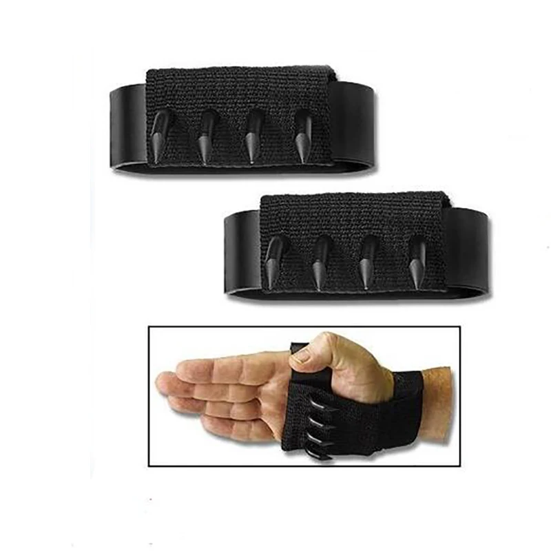 

Ninjutsu martial arts Ninja climbing tools Tactical gloves Hidden weapons Slip paw Claw knife 1 pair, Black