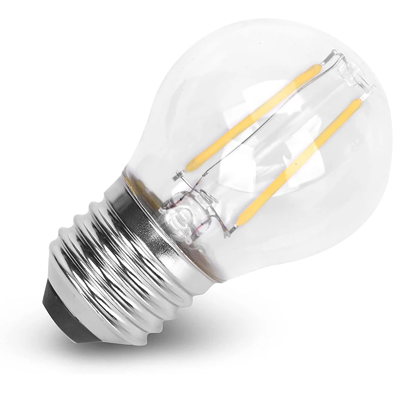 Worbest G45 LED Filament Globe Bulb 5W Dimmable 2700K Warm White E26 Screw Base, Decorative Edison Light Bulb For UL Listed