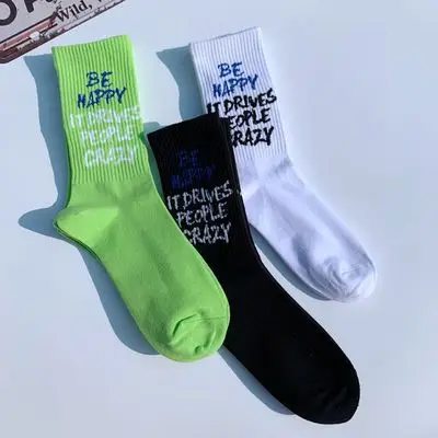 

sxx387 Hip hop street socks in tube college style, Picture display
