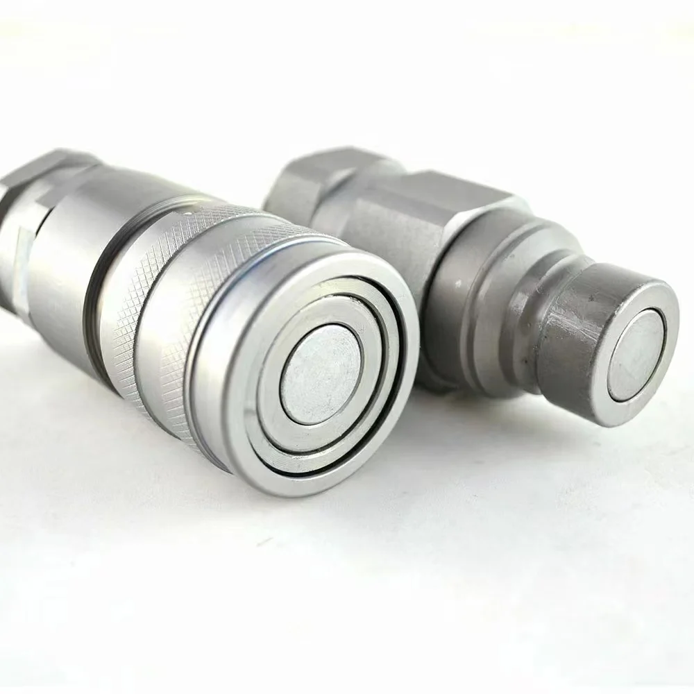 Excavator Hydraulic Hammer High Pressure Flat Face Hydraulic Quick Release Coupling for Excavator Breaker Hammer