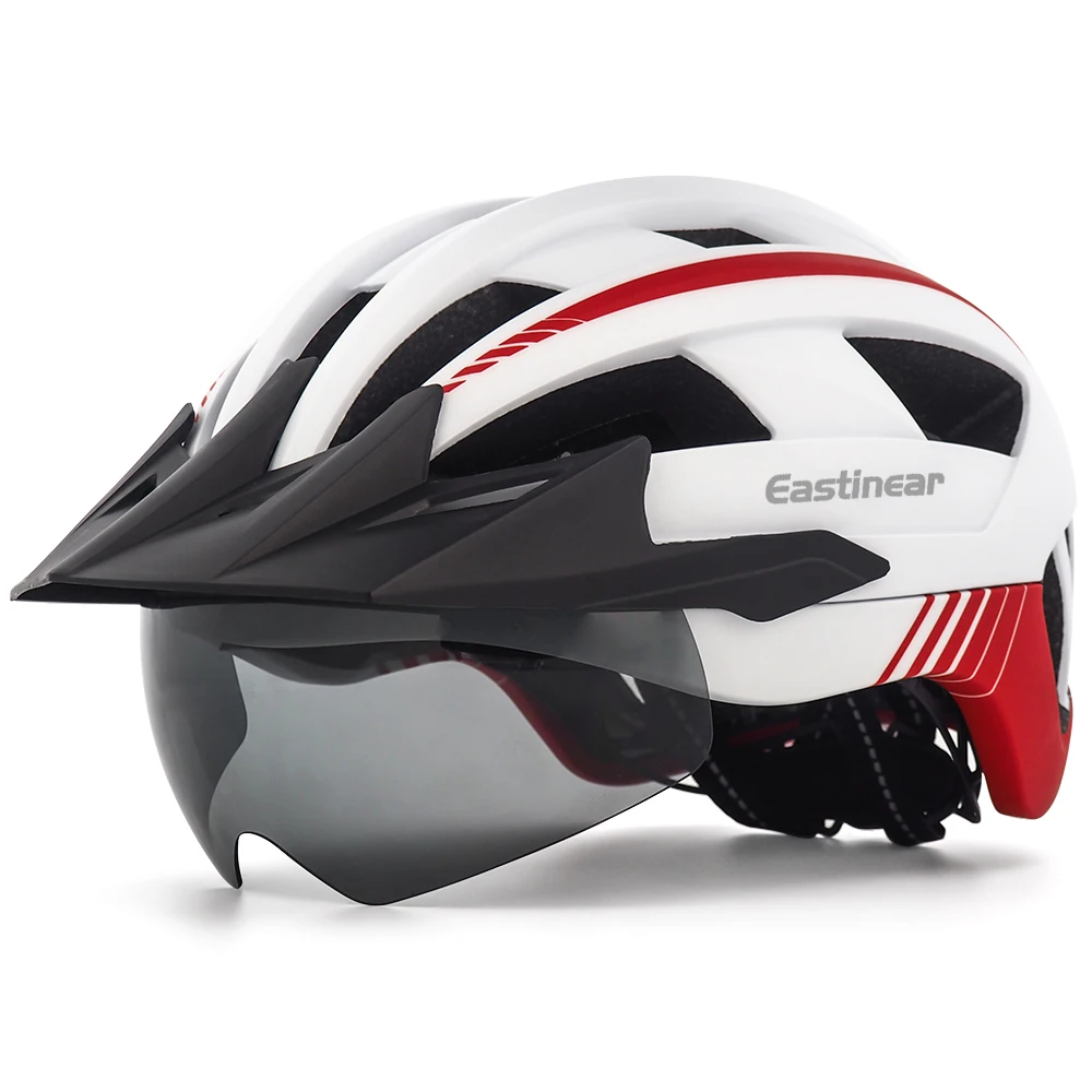 

Eastinear OEM ODM princess scooter bicycle helmets with glasses and rear lights adult for electric scooter men light bike helmet