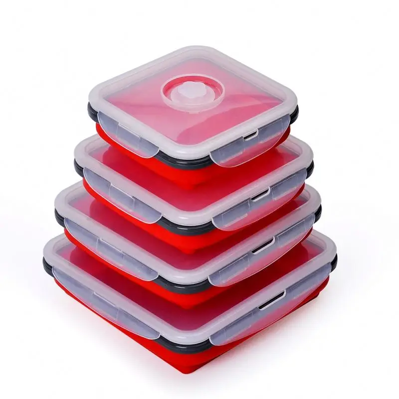 

New product hot selling high performance clear plastic Food Fresh Crisper food container, Green ,red, blue and customized