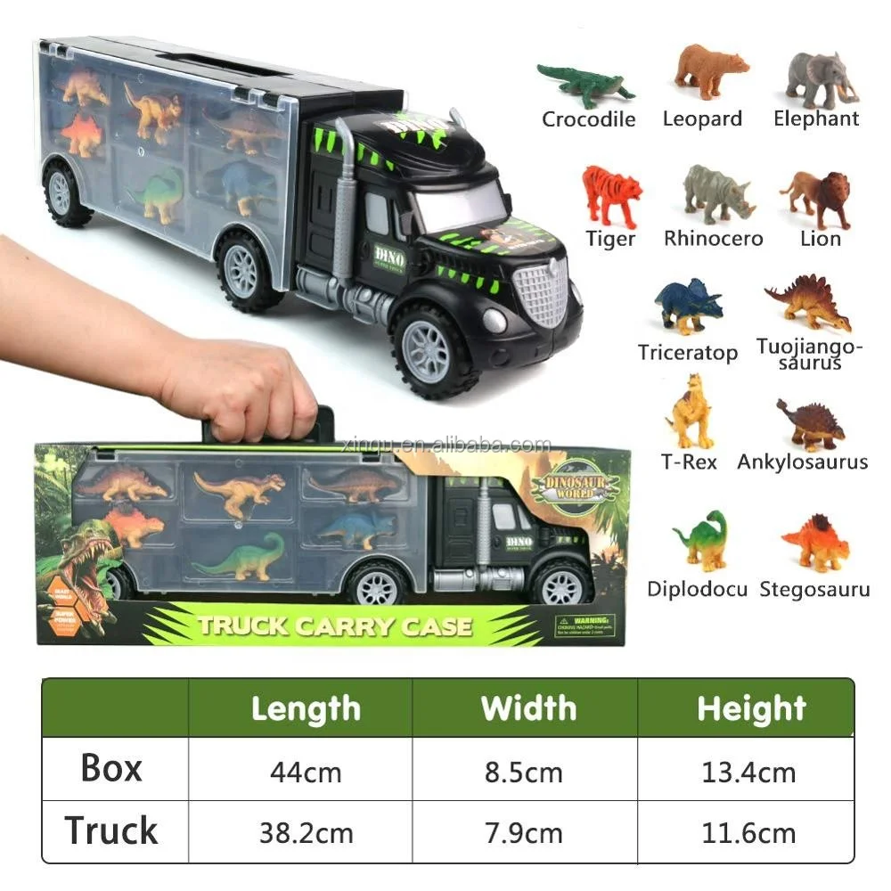 Big Discount Dinosaur Toys Car Truck Toys With Animals Storage Set