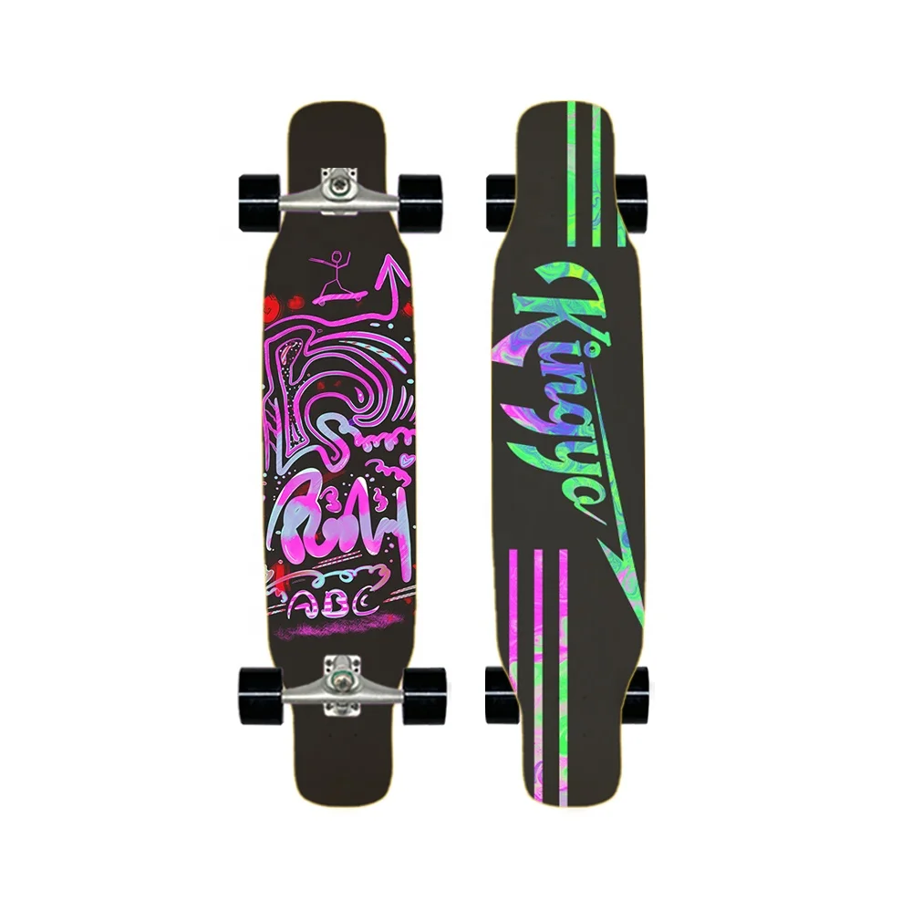 

Scooter for beginners with four-wheeled land surfboardcx4 motorized skate board Small fish board 46inch