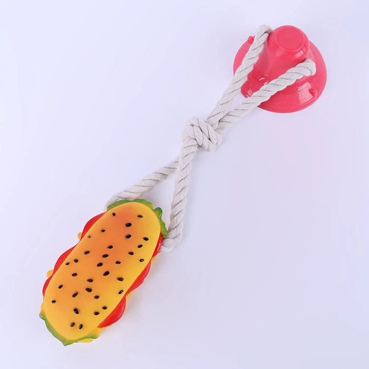 

High Quality Hot Selling Long Burger Dog Bite Toy Creative Pet Toy Dog Chew Toy, Picture color