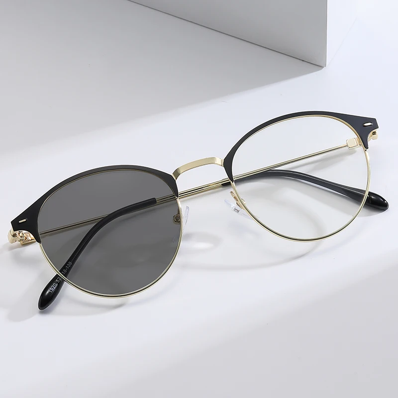 

Hot Sale Popular Fashion Vintage Glasses Blue Light Blocking Glasses Photochromic Lens Glasses