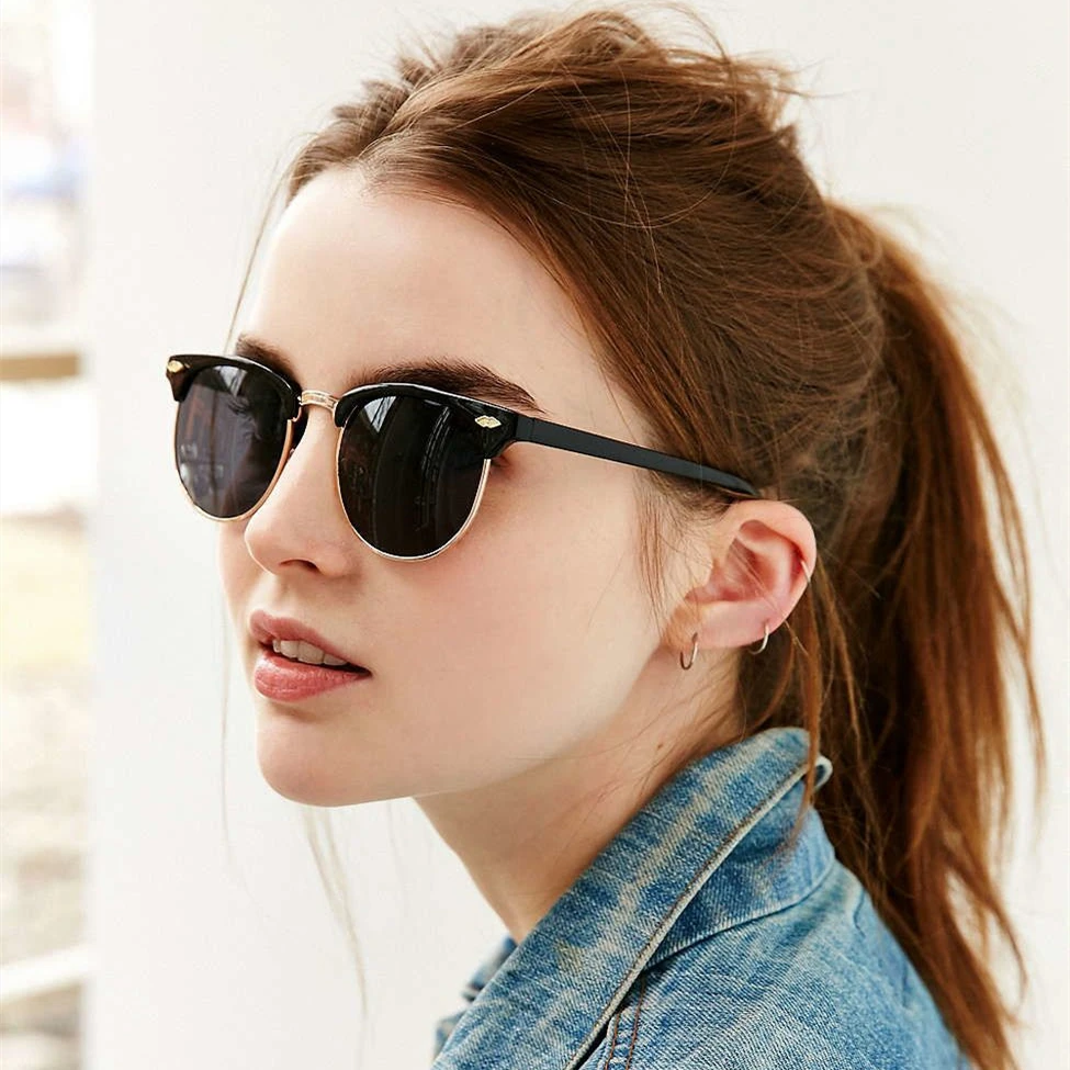 

2021 autumn new style Man Sunglasses wholesale ice blue lenses polarized women sunglasses