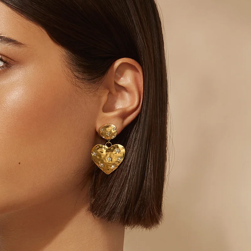 

Idun 18K Gold Plated Smooth Leaves Pearl Pendant Earrings Chic Tarnish Free Stainless Steel Long Leaves Pearls Drop Earrings