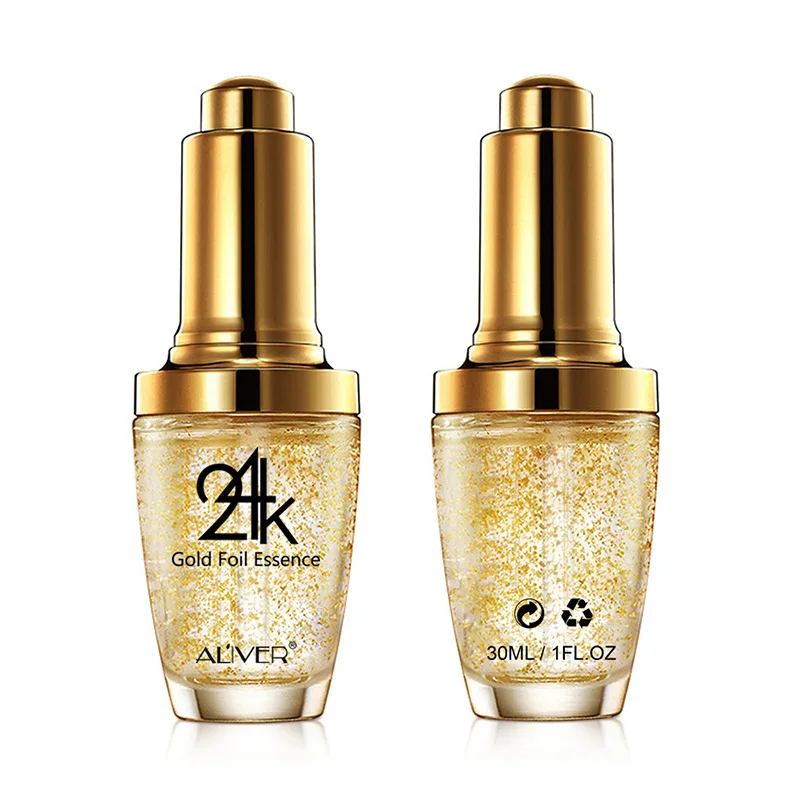 Private Label 30ml Face Whitening Firming Anti-aging Collagen 24K Gold Serum