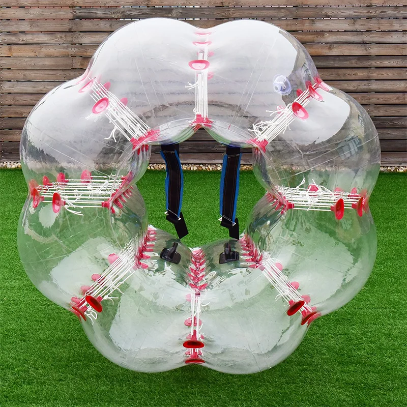 
YUQI Inflatable Bumper Bubble Soccer Ball 0.8mm Eco-Friendly PVC Zorb Ball Human Hamster Ball for Adults and Kids 