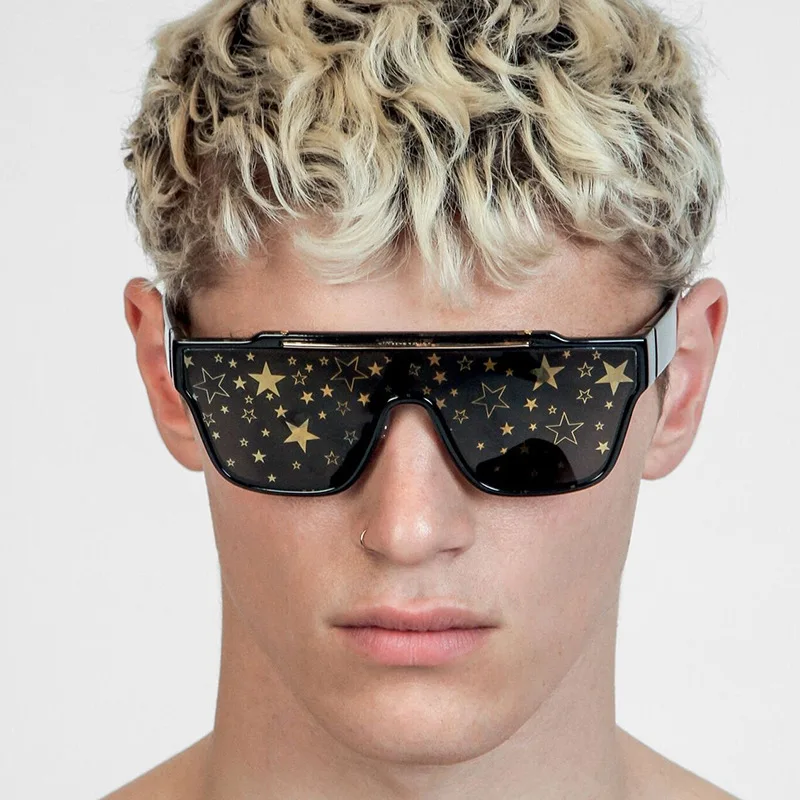

Cross-border European and American Big-name Flat Top Sunglasses INS Style Classic Wild Retro Trend Glasses