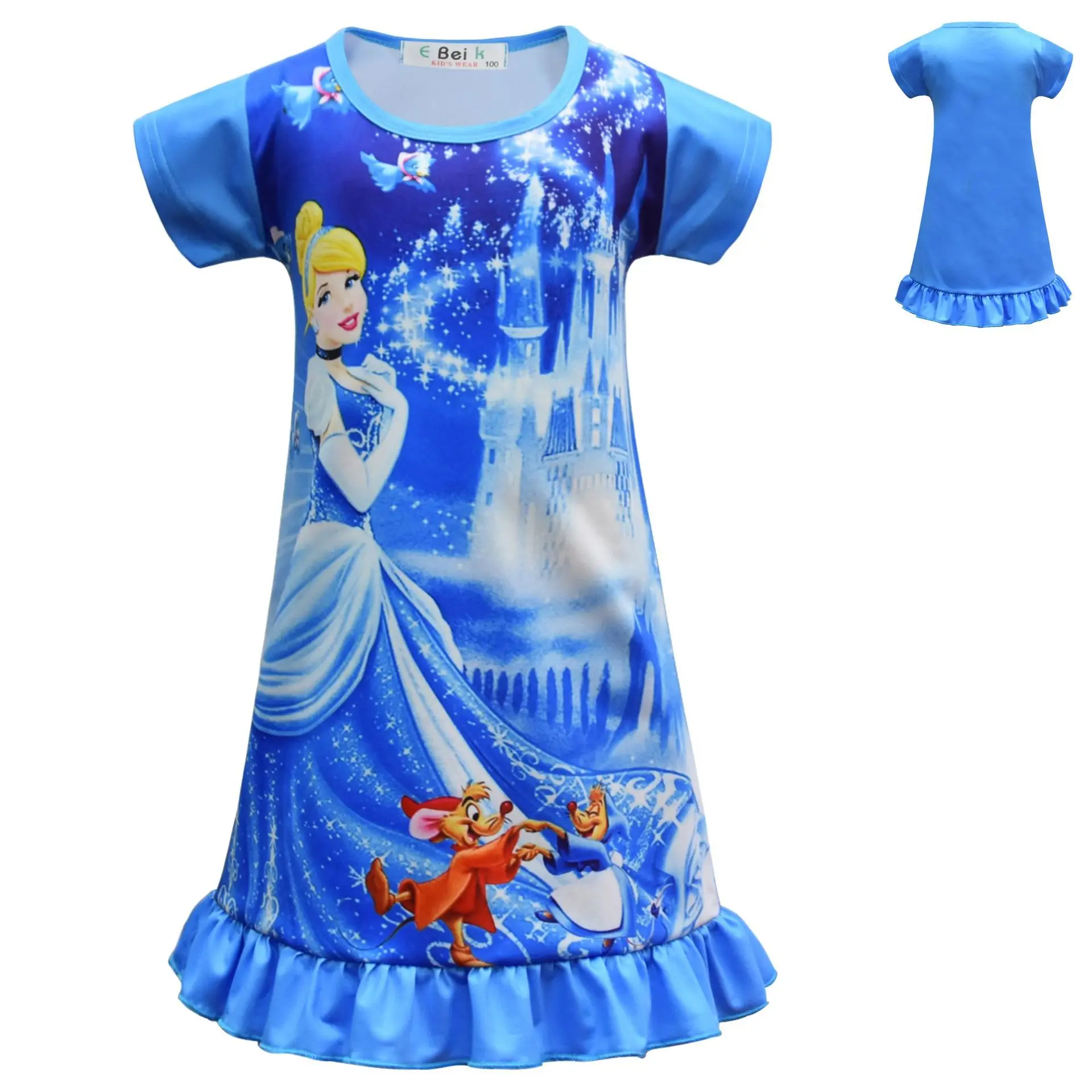 

Summer Minnie Girls Tutu Dresses Princess Dress Children sleepwear nightgown girls princess cinderella, Picture