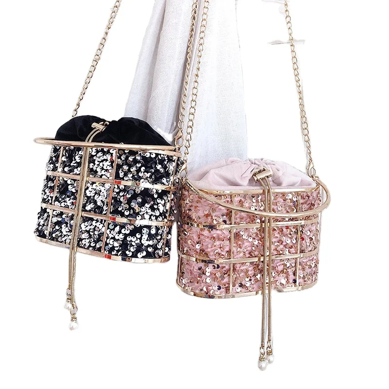 

Attractive design handbag girls crossbody women bags jewelry Sequins party lady bag