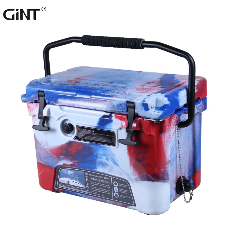 

20QT Durable Factory Direct Supply Food Grade Material Foam Ice Cooler Box, Red/blue/ customized