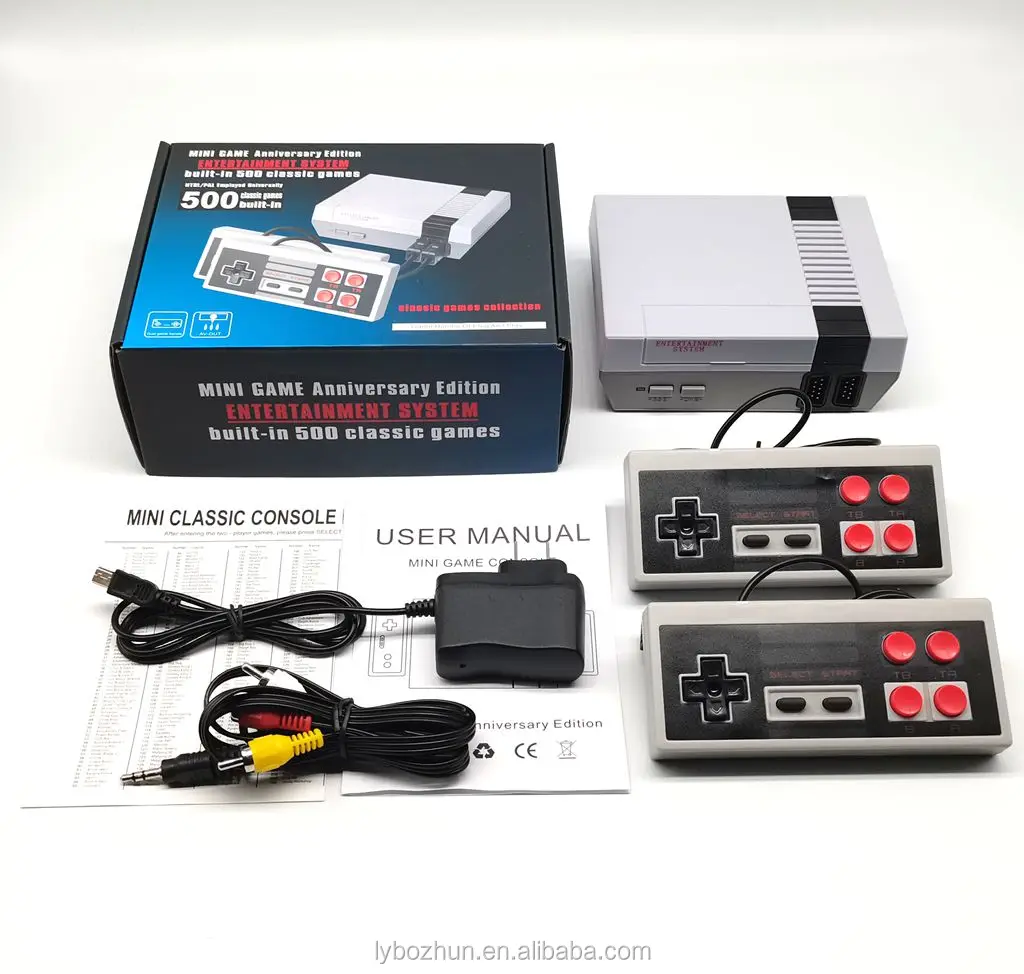 

Retro Game Console Retro Handheld Game Player Classic TV Video 500 Game Console