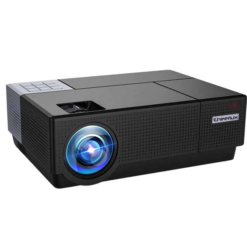 

Home Theatre System Full HD Projector 1080P Video Projecteur Smart Proyector Home Cinema 4K LED Projectors, White/black