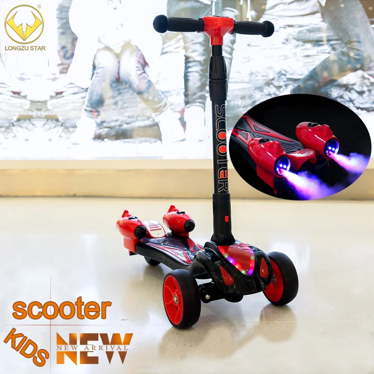 

2021 Hot sale china factory direct adjustable height folding children kick scooters spray bubble kids foot scooter, Red,black,pink,blue,yellow