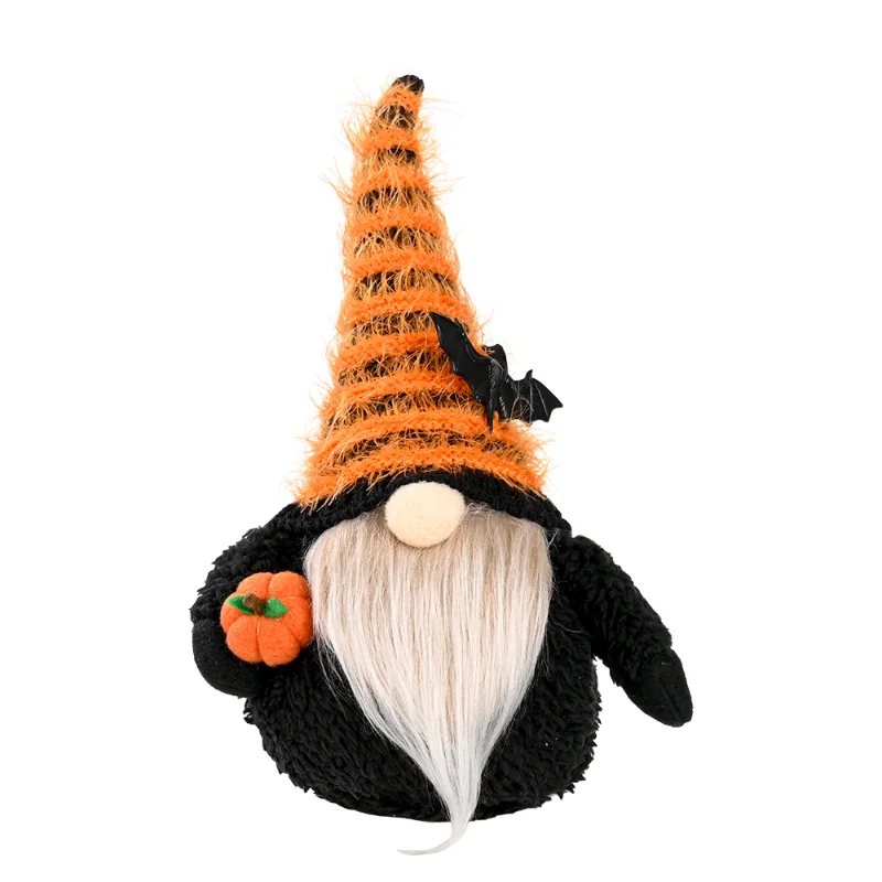 

New product Halloween decoration creative bat hat Rudolph doll faceless doll ornament decoration