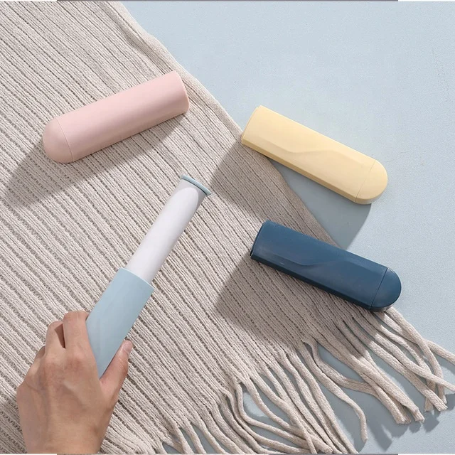 

Household mini portable clothes sticky cleaning roller /pet hair remover Carpet Bed Sheet Roller, Pearl pink, dark blue, light blue, light yellow