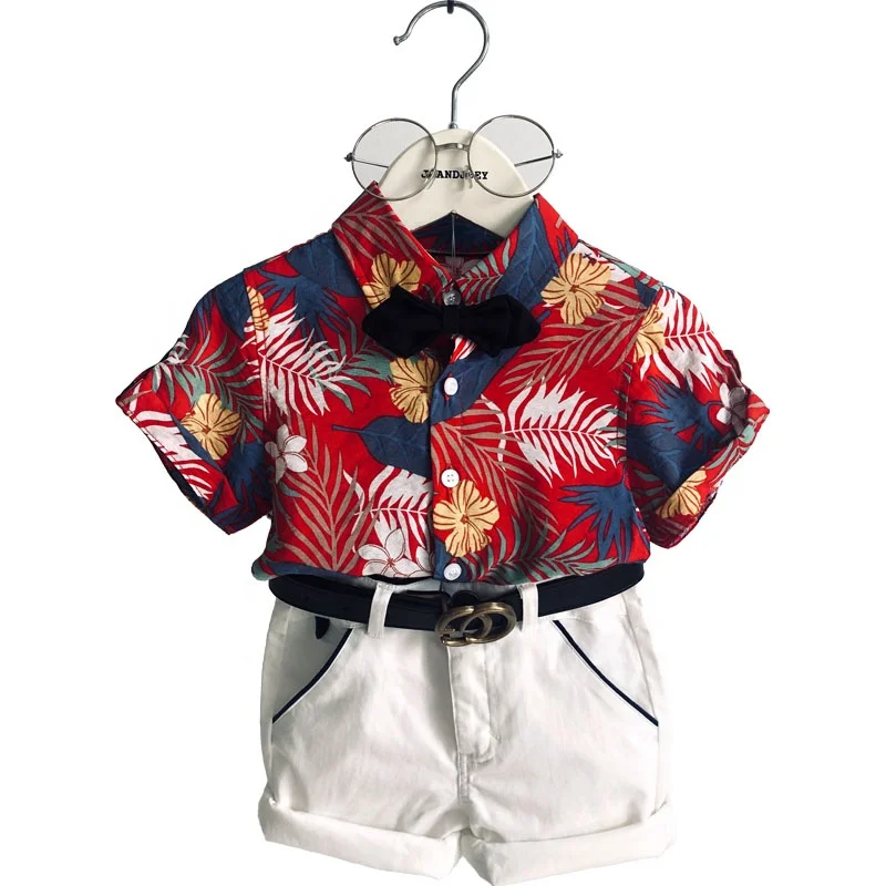 
Boys Shirts Latest Design Toddler Baby Children Clothing Casual Summer Beach Short Sleeve Shirts Boys London Shirt 