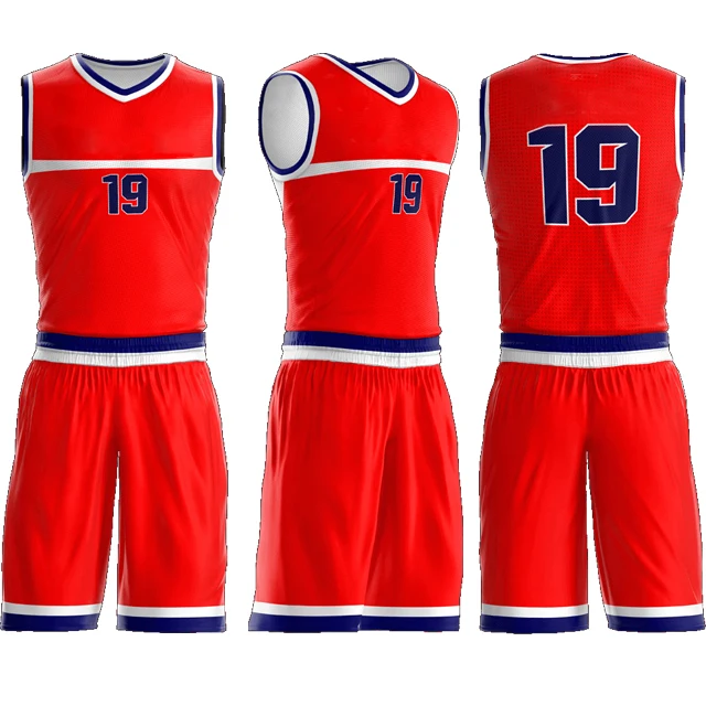 

Custom Made Quick Drying Mesh University Red Team Sports Uniform Sublimation Latest OEM Basketball Jersey