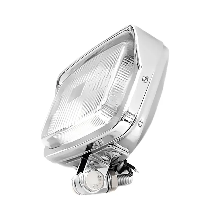 392106 Dixie 12v 45w Motorcycle Chrome Headlight Assembly 7" Rectangle Lamp Buy Retro