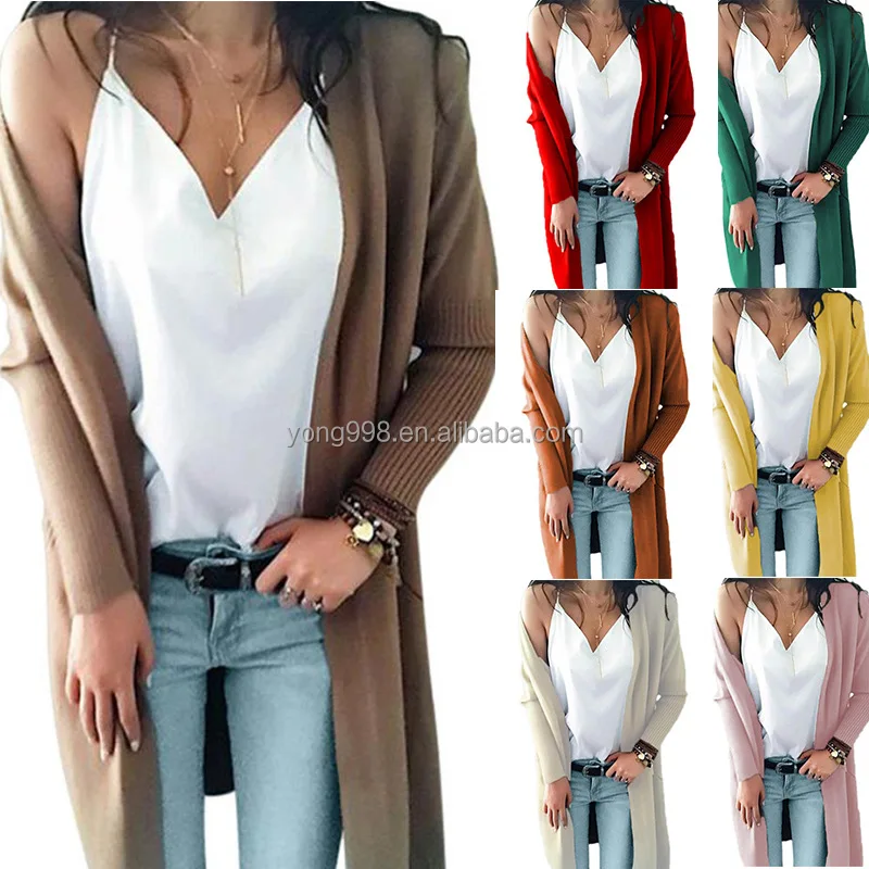 

Winter new thick women's knitting cardigan foreign trade quality large size women thick long sweater coat wholesale low clothes, Customized color