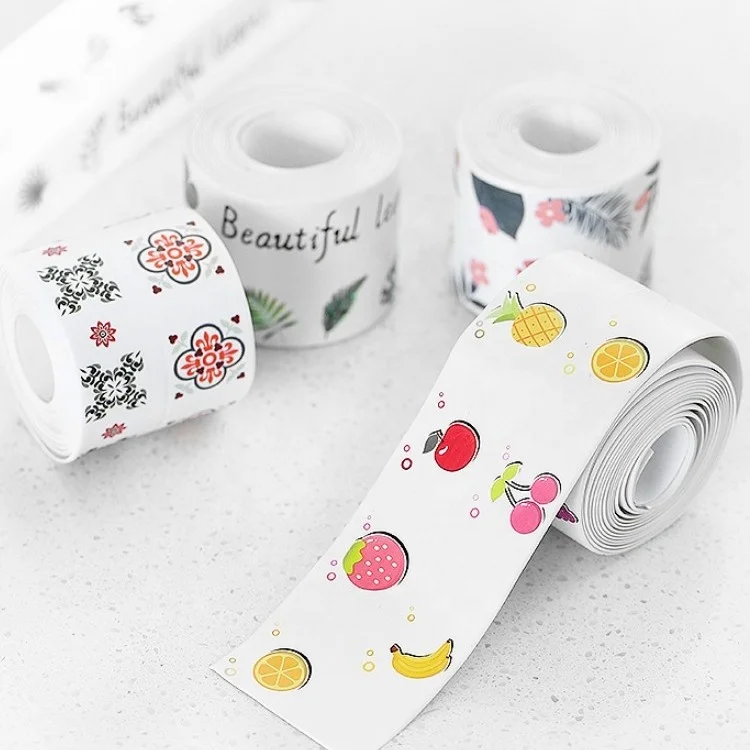 Factory Caulk Strip Sealant Tape PVC Self-Adhesive Decorative Caulking Sealing Tape Tub Surround Sealer Trim Wall Edge Protector
