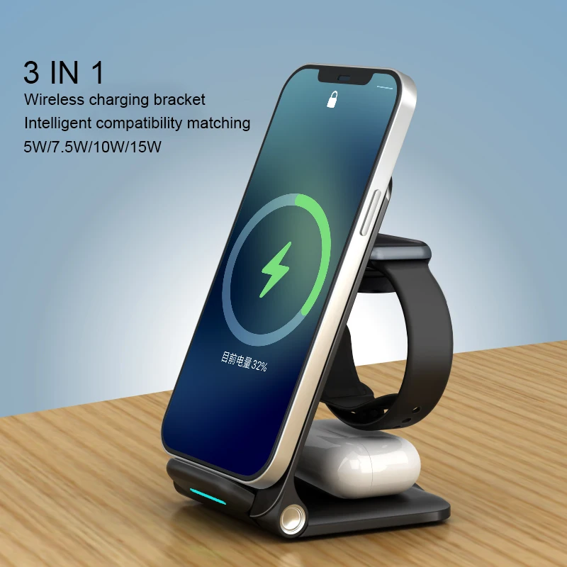 

Factory Direct Sales 20w Type C Wireless Charger with Stand for iPhone 12
