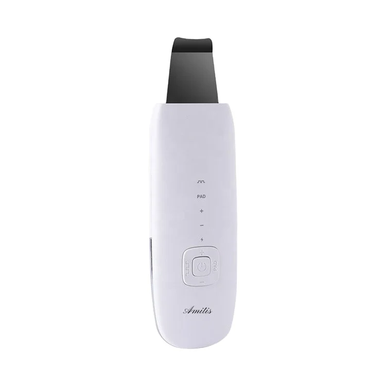 

Factory direct sales rechargeable white ultrasonic ion shoveling instrumentSkin Scrubber Device