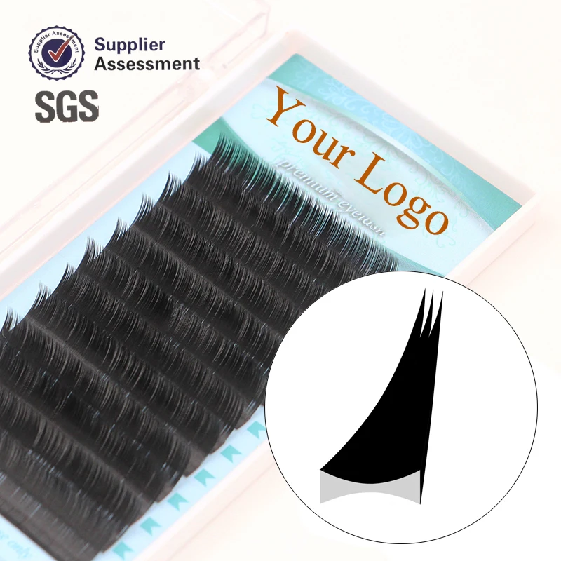 

Hot Selling material ellipse flat lash eyelash extension