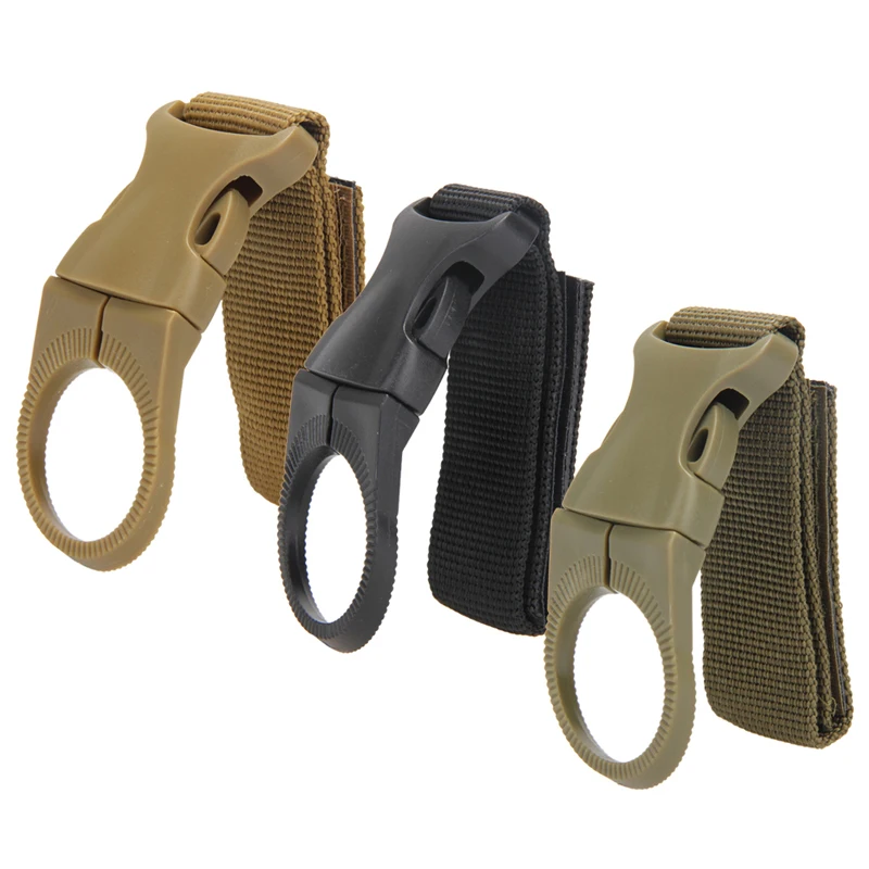 

Fyzlcion Multifunctional Hanging Nylon Kettle Suitable for Tactical Backpacks and Belts Hanging, Black / khaki / green