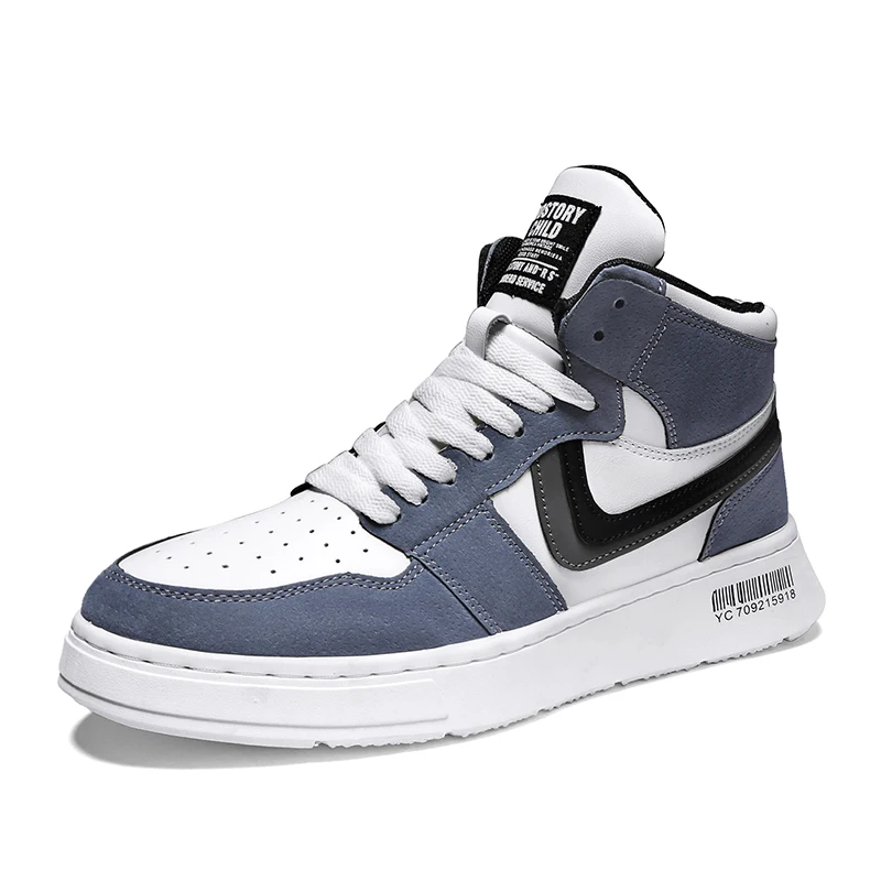 

high top shoes casual board small white students' fashion shoes men's shoes opening season