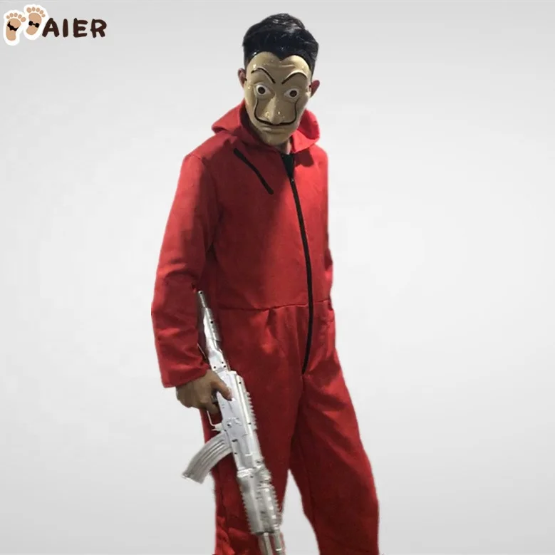 
Halloween Party Money Heist The House of Paper La Casa De Papel Cosplay Salvador Dali Movie Costume 