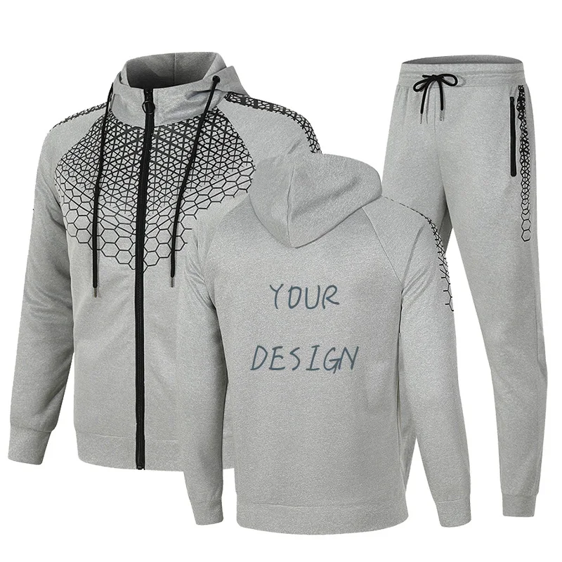 

Custom new designMen Track sweatsuit gyms Sweatsuit set Track Suit mens jacket