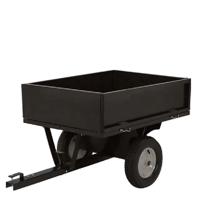 

manufacture low MOQ best price small box trailer DUMP CART utility garden trailer with heavy loading, Customer requires