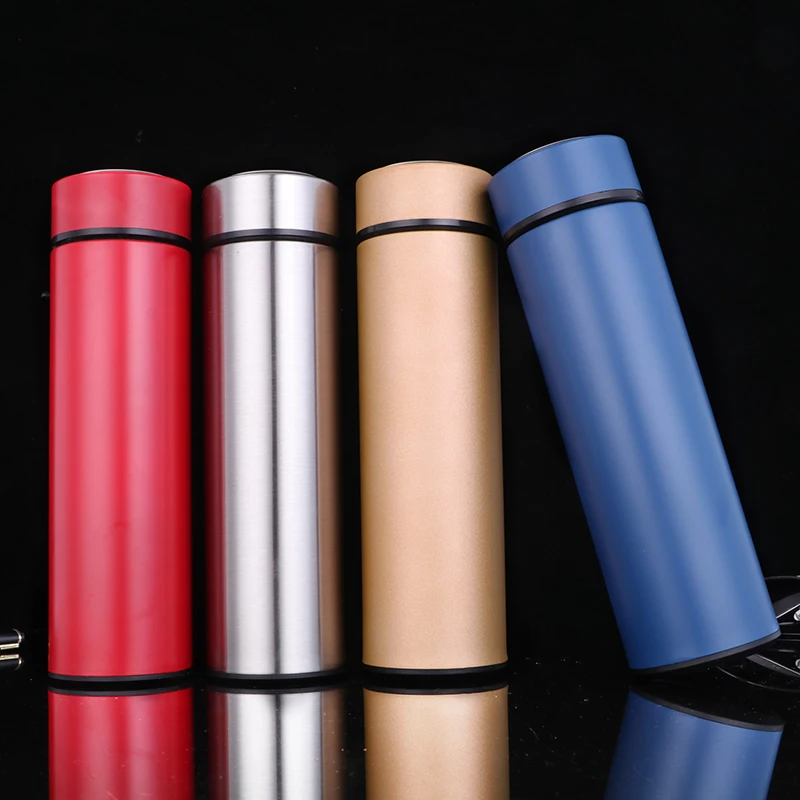 

Hot Sale Double Wall Unbreakable Thermos Tea and Coffee 500ml Vacuum Flasks Stainless Steel Straight Cup 6-12 Hours Eco-friendly, Customized color