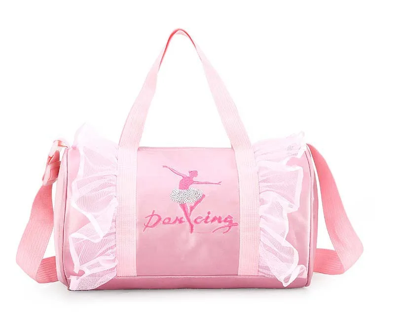 

Logo Printed Ballet Polyester Ballet Dance Bag, Pink, customized color is available