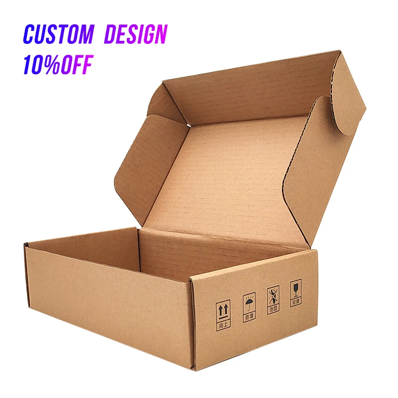 

Hot Sales Eco Friendly Kraft Cosmetic Skin Care Products Packing Shipping Box With Corrugated Insert