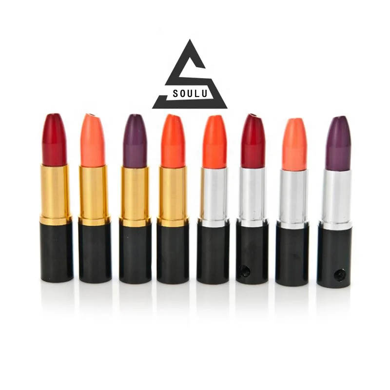 

Ladies lipstick small pipe hidden metal pipe candy color convenient creative Pipe