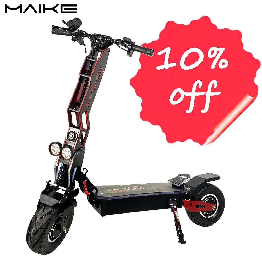 

2021 new model Maike MKS 13 inch 8000W dual motors off road adult electric motorcycle scooter for sale better than Dualtron