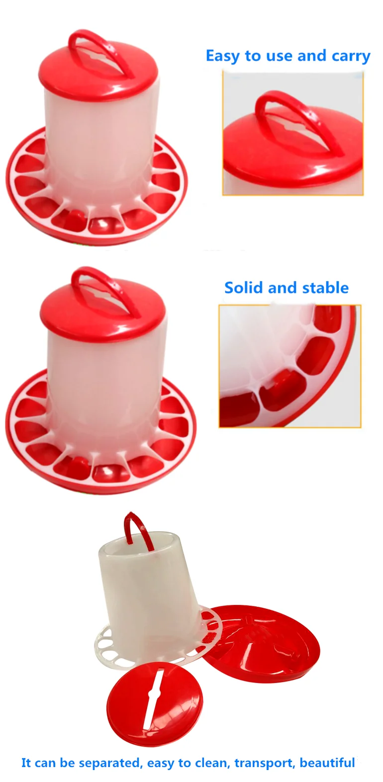 Hot Sale Poultry Feeder and Drinker/PE Material Feeder and Drinker/New Type Feeder and Drinker