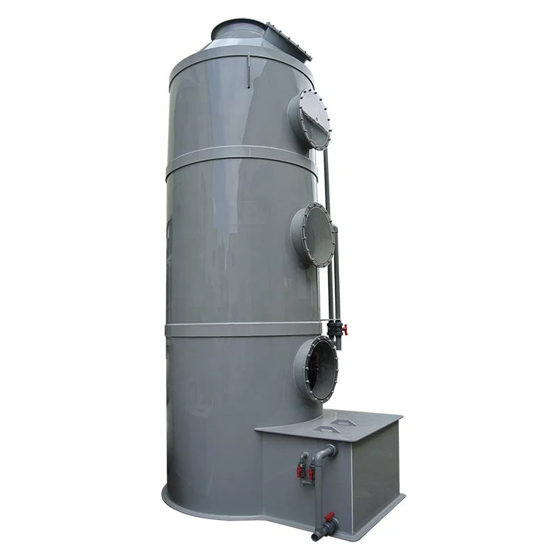 
Acid gas & industrial gas treatment equipment- PP waste gas scrubber 