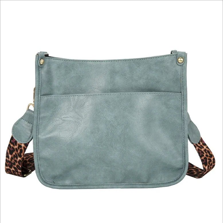 

High Quality Leopard Grain Straps Crossbody Bags Women Leather Crossbody Handbags Sling Bag Women