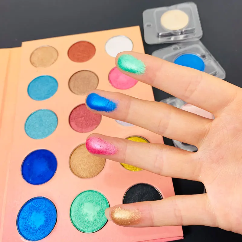 

custom diy beauty logo high pigment makeup private label eyeshadow palette