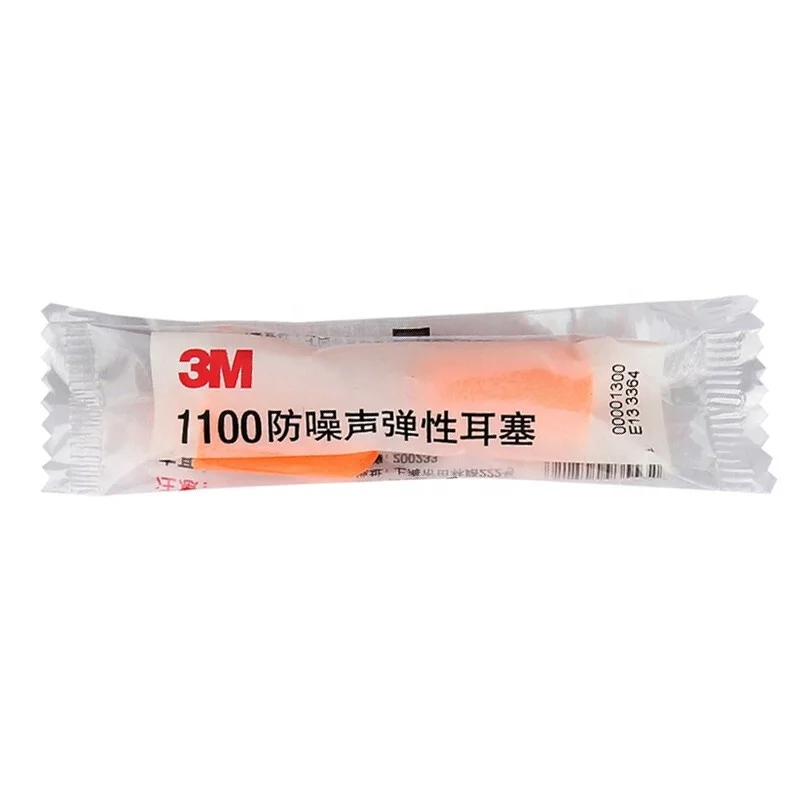 
3M 1100 Uncorded Earplugs 29 dB Noise Reduction Rating Individual package Foam Ear Plug 
