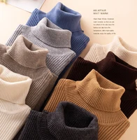 

winter women cashmere mix sweaters high collar loose soft sweater tops plus size turtleneck thickening bottom shirt