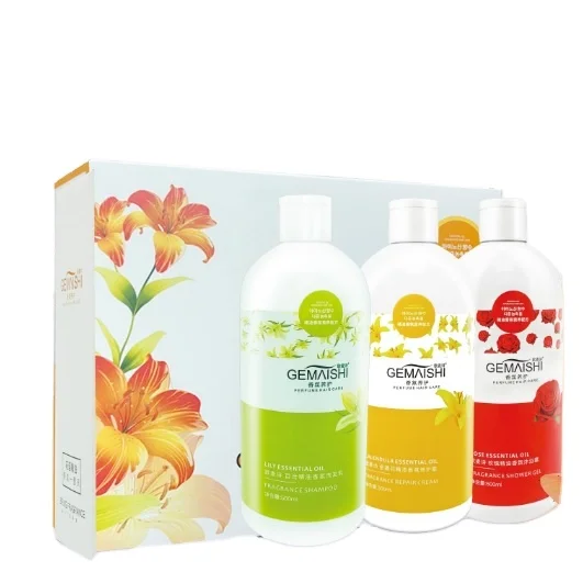 

most popular top quality low price hair wash set body care hair care set(shampoo+conditioner+shower gel)