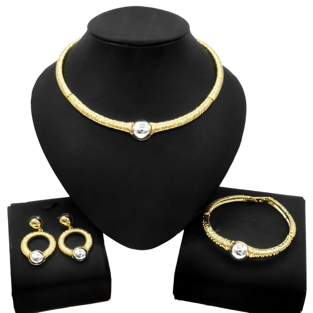 

Yulaili New Gold-Plated Necklace Jewelry Set Dubai Wholesale Factory Direct Sales Fashion Exquisite Women Jewelry Sets